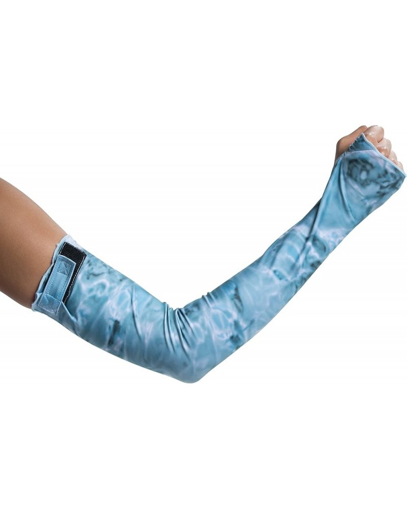 Arm Sun Sleeves for Women UV Protection Forearm Compression Covers Aqua Sky $10.23 Activewear