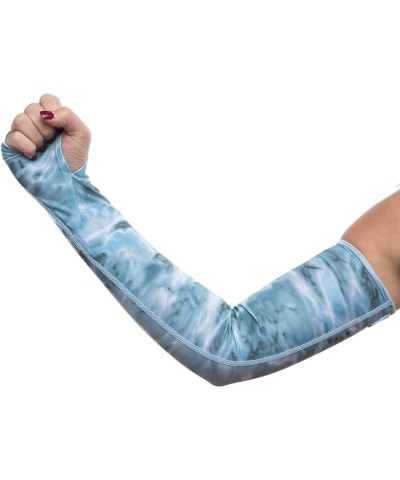 Arm Sun Sleeves for Women UV Protection Forearm Compression Covers Aqua Sky $10.23 Activewear