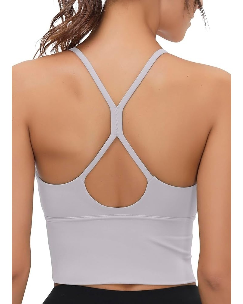 Sports Bra for Women Longline: Strappy Padded Bras for Workout Yoga Gym S- Lilac $14.52 Lingerie