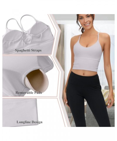 Sports Bra for Women Longline: Strappy Padded Bras for Workout Yoga Gym S- Lilac $14.52 Lingerie