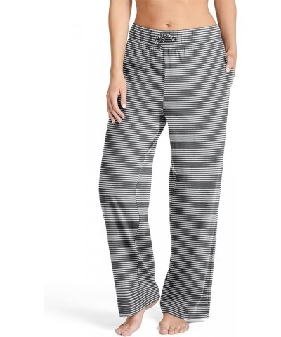 Women's Sleepwear Everyday Essentials 100% Cotton Pant True Stripe Charcoal $11.59 Sleep & Lounge