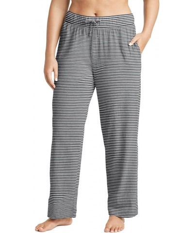 Women's Sleepwear Everyday Essentials 100% Cotton Pant True Stripe Charcoal $11.59 Sleep & Lounge