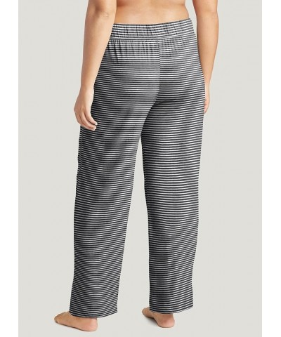 Women's Sleepwear Everyday Essentials 100% Cotton Pant True Stripe Charcoal $11.59 Sleep & Lounge