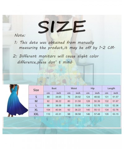 Women's Casual Loose Sundress Long Dress Sleeveless Tie Dye Split Maxi Dresses Summer Beach Dress with Pockets K1-sky Blue $9...