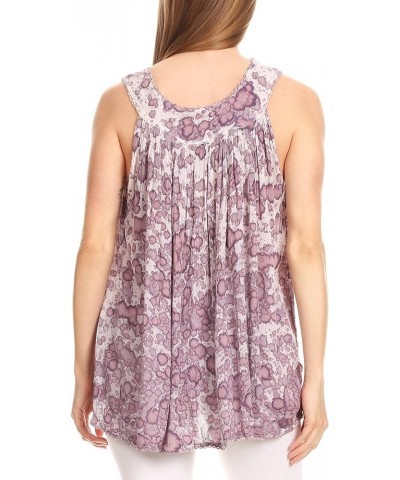 Bohemian Summer Sleeveless Blouse Mauve $10.25 Blouses