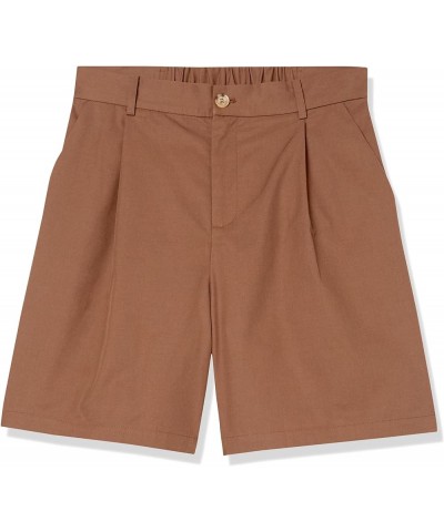 Women's Salma Loose-Fit Pleated Long Walk Short Coffee Bean $13.37 Shorts