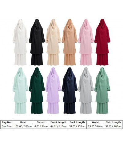 Abayas for Women Muslim Chiffon Prayer Burqa Dress Burkas for Women Muslim Hijab Dress Full Length Islamic Veil Abaya Set Lig...