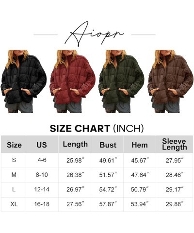 Women's Oversized Lightweight Down Coat Long Sleeve Zip Packable Short Puffer Jackets Khaki $35.90 Jackets