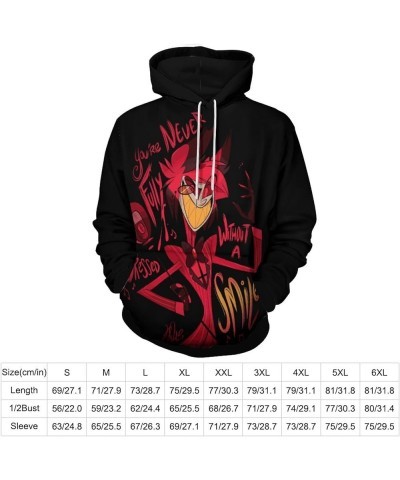 Hazbin Hotel Adults Hoodie Soft Winter Jacket Blouse Pocket Long Sleeve Sweatshirt Cozy Fashion Sweater Tops Multicolor $14.7...