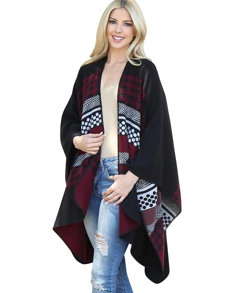 Bohemian Versatile Open Shawl Cardigan - Kimono Ruana, Tie Dye Convertible Poncho Blanket Vest, Sheer Beach Cover Up Warm Kim...