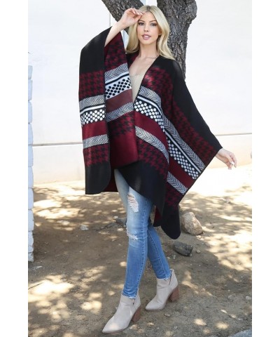 Bohemian Versatile Open Shawl Cardigan - Kimono Ruana, Tie Dye Convertible Poncho Blanket Vest, Sheer Beach Cover Up Warm Kim...