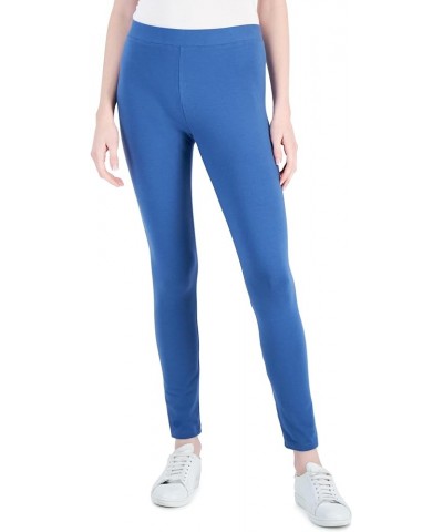 Women's Petite Pull On Leggings Spruce Blue $10.60 Leggings