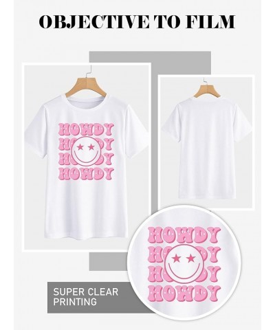 Howdy Happy Graphic Sweatshirt Hip Hop Letter Printing Crew Neck Pullover For Women Z1-white $13.64 Hoodies & Sweatshirts