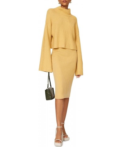 Rent The Runway Pre-Loved Yellow Knit Midi Skirt Yellow $23.72 Others