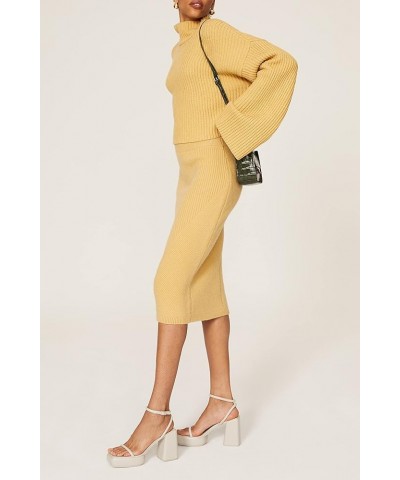 Rent The Runway Pre-Loved Yellow Knit Midi Skirt Yellow $23.72 Others