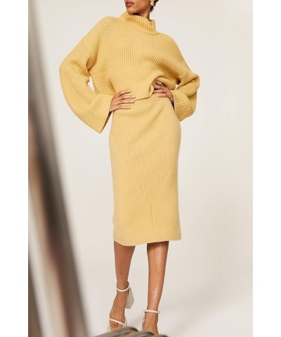 Rent The Runway Pre-Loved Yellow Knit Midi Skirt Yellow $23.72 Others