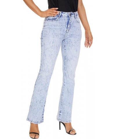 Bell Bottom Jeans for Women High Waisted Stretch Flare Jeans Classic Ripped Blue Denim Pants 270-blue $12.21 Jeans