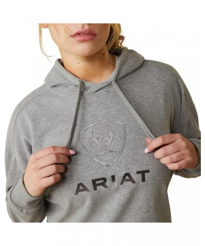 Women's Hooded Sweatshirt Just Heather Grey $19.61 Hoodies & Sweatshirts