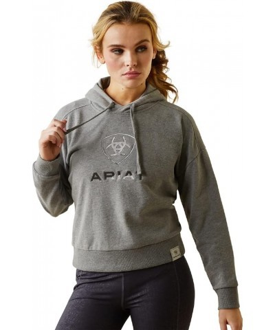 Women's Hooded Sweatshirt Just Heather Grey $19.61 Hoodies & Sweatshirts