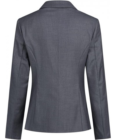 Women's Casual Long Sleeve Button Slim Work Office Blazer Jacket Dark Gray $25.47 Blazers