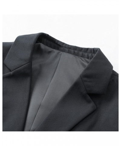 Women's Casual Long Sleeve Button Slim Work Office Blazer Jacket Dark Gray $25.47 Blazers