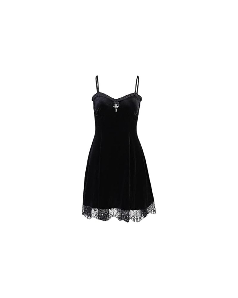 Gothic Dress Vintage Plus Size Goth Dresses for Women Romantic Casual Clothes Fashion Dress Style4-black $12.90 Dresses