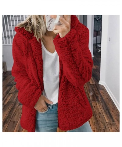 Fleece Jacket Women Fuzzy Zip Up Coats Oversized Winter Warm Sweatshirt Sherpa Teddy Coat Loose Casual Hoodies 2023 02fleece ...