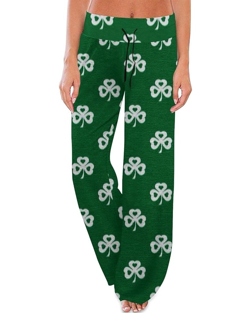 Saint Patricks Day Outfit Women Shamrock High Waist Workout Fashion Bottoms Trousers Lucky Cute Funny Pants E-camouflage $7.6...