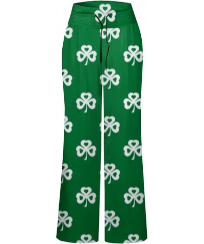 Saint Patricks Day Outfit Women Shamrock High Waist Workout Fashion Bottoms Trousers Lucky Cute Funny Pants E-camouflage $7.6...