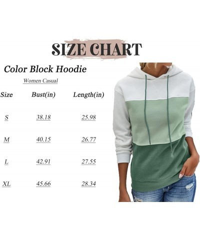 Women Zip up Hoodie Color Block Cowl Neck Drawstring Hooded Sweatshirt Pullover Sweater with Pockets Green-8074 $10.79 Hoodie...