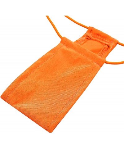 Women's Mini Monokini Swimsuit Extreme Micro Bikini Thong One Piece Sling Shot Swimsuits Orange $8.86 Swimsuits