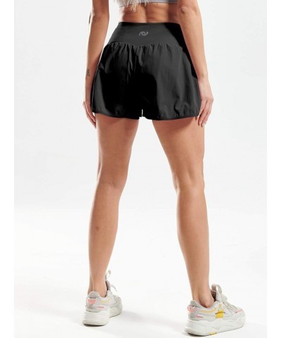 2 in 1 Women's Workout Shorts for Athletic Gym Running Shorts with Phone Pockets 3 Pack: 06 Black & Navy Blue & Pink $27.35 A...