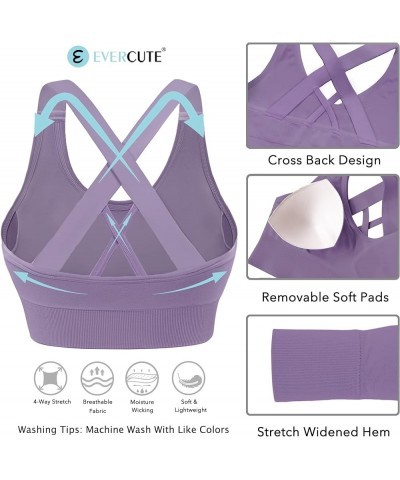 Sports Bra for Women Padded Medium Support Criss Cross Strappy Bras Seamless High Impact Yoga Exercise Athletic Bras Green Re...