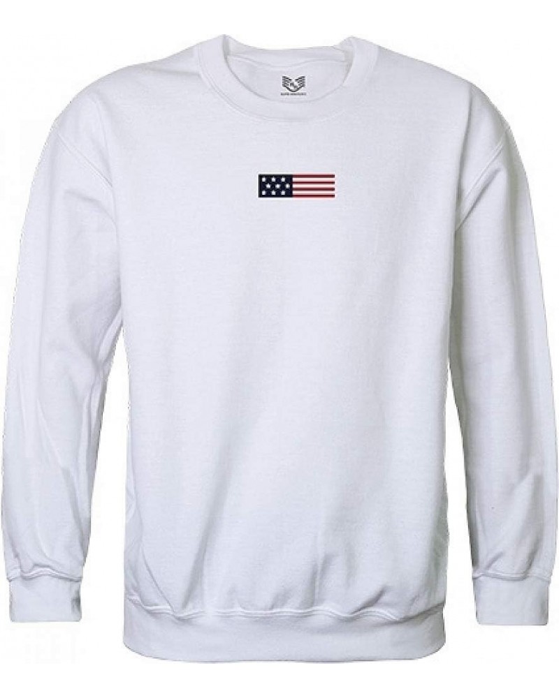 Graphic Crewneck Sweatshirt White US Flag 1 $7.04 Activewear