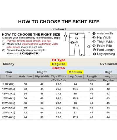 Plus Size Tapered Jeans for Women Thin Petite Full Length Mom High Waist Stretchy Loose Harem Pants Black $20.25 Jeans