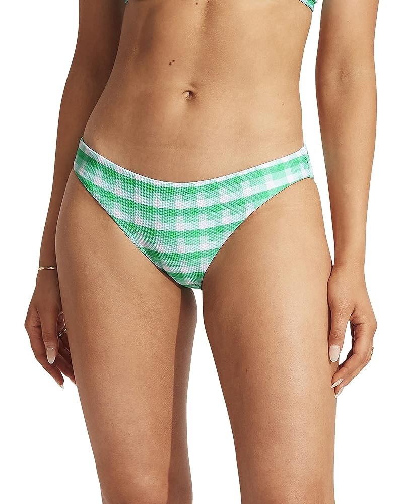 Women's Standard Hipster Full Coverage Bikini Bottom Swimsuit Portofino Jade $16.10 Swimsuits