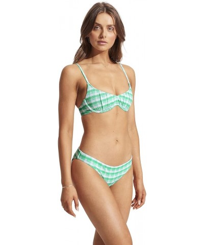 Women's Standard Hipster Full Coverage Bikini Bottom Swimsuit Portofino Jade $16.10 Swimsuits