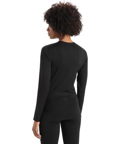 Icebreaker, 200 Oasis Lichen Long-Sleeve Crewe Top - Women's Black X-Small $45.42 Activewear