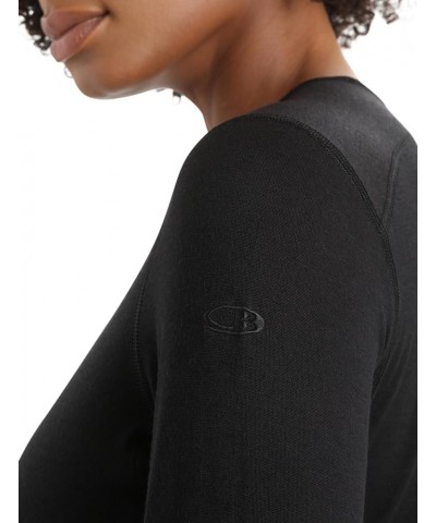 Icebreaker, 200 Oasis Lichen Long-Sleeve Crewe Top - Women's Black X-Small $45.42 Activewear