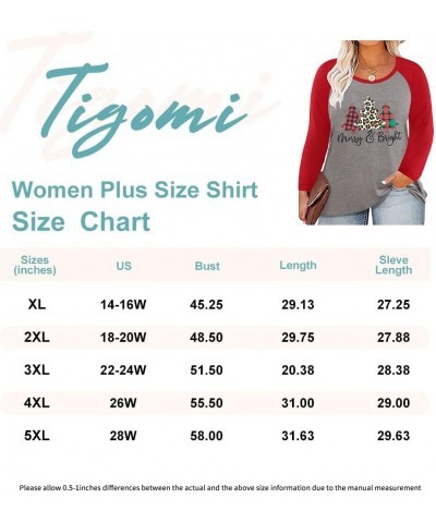 Plus Size Tops for Women Raglan Long Sleeve Colorblock Leopard Halloween Chirstmas Autumn Fall Winter Spring XL-5XL 9_ C5_ Xm...