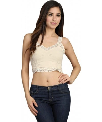 Crop Corset Cami Latte $14.56 Tanks