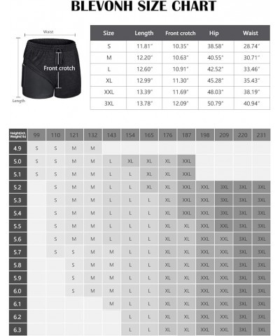 Women Yoga Running Shorts 2 in 1 Workout Athletic Shorts with Pockets S-3XL Black Non-slip Belt $15.68 Activewear