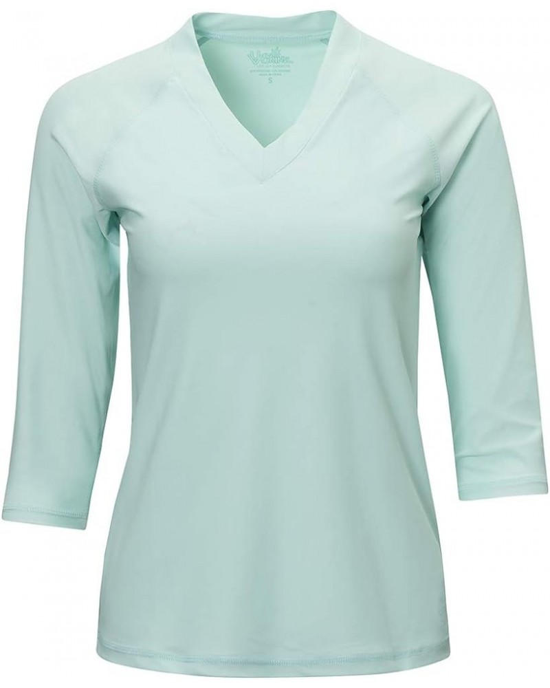 V-Neck Sun and Swim Shirt for Women with UPF 50+ Sun Protection – Rashguard, Modest Swim Top, Swim Tees Beach Glass $26.64 Sw...