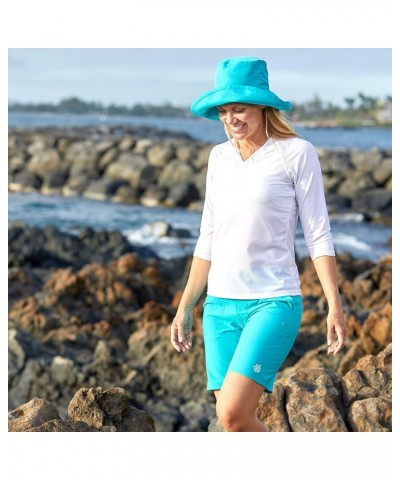 V-Neck Sun and Swim Shirt for Women with UPF 50+ Sun Protection – Rashguard, Modest Swim Top, Swim Tees Beach Glass $26.64 Sw...