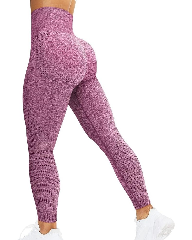 Women Seamless Leggings Smile Contour High Waist Workout Gym Yoga Pants 4 Wine Red $18.26 Leggings