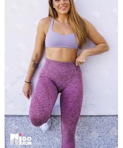 Women Seamless Leggings Smile Contour High Waist Workout Gym Yoga Pants 4 Wine Red $18.26 Leggings