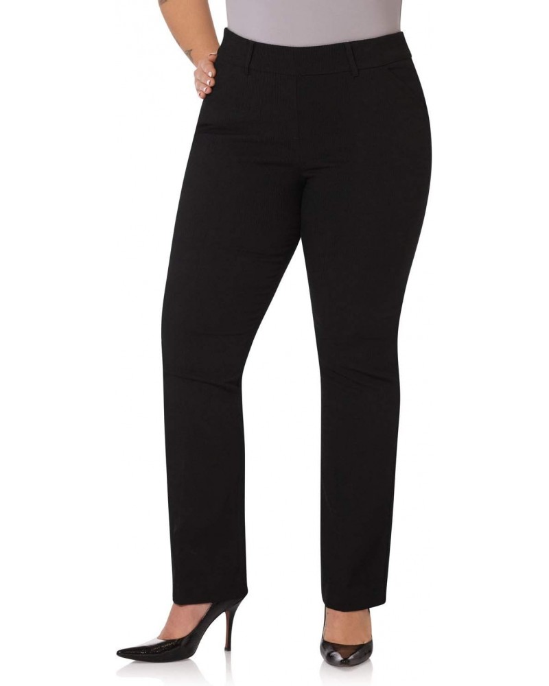 Curvy Woman Ease into Comfort Barely Bootcut Plus Size Pant (16W, Black Corduroy) $31.89 Pants