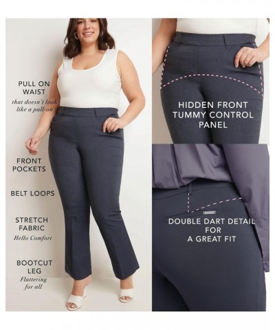 Curvy Woman Ease into Comfort Barely Bootcut Plus Size Pant (16W, Black Corduroy) $31.89 Pants