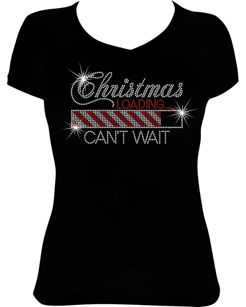 Christmas Holiday Bling Rhinestone Shirt Loading Ch6 $16.12 T-Shirts