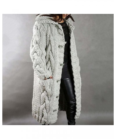 Cardigan Women plus Size 3x Women Coat Single Cardigan Sweater Pocket Hood Large Size Woman Long Cardigan Sweater Grey $20.29...